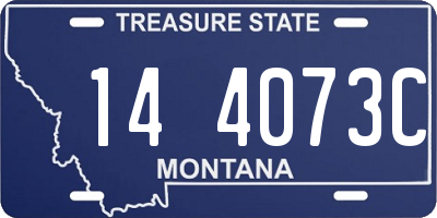 MT license plate 144073C