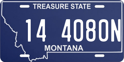 MT license plate 144080N