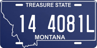 MT license plate 144081L