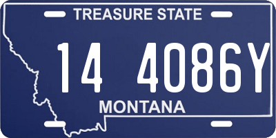 MT license plate 144086Y