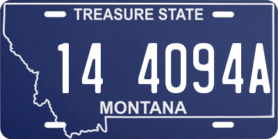 MT license plate 144094A