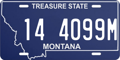 MT license plate 144099M