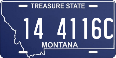MT license plate 144116C