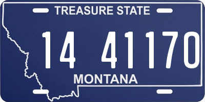 MT license plate 144117O