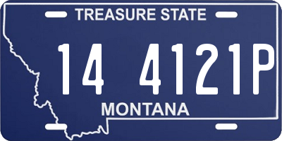 MT license plate 144121P