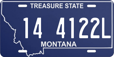 MT license plate 144122L