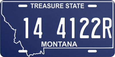 MT license plate 144122R