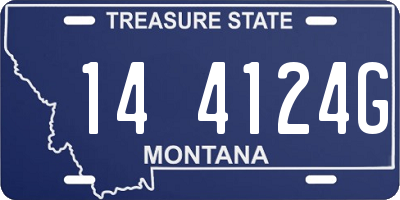 MT license plate 144124G