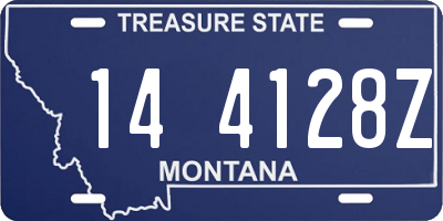 MT license plate 144128Z