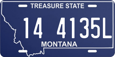 MT license plate 144135L
