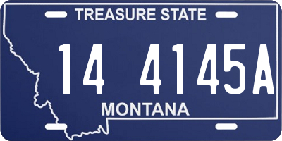 MT license plate 144145A