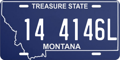 MT license plate 144146L