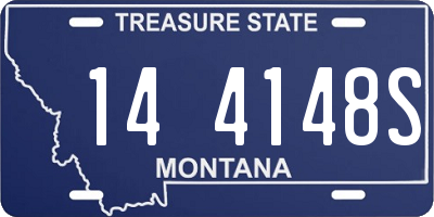 MT license plate 144148S
