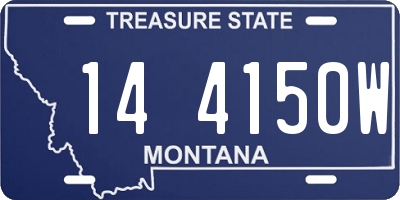 MT license plate 144150W