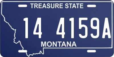 MT license plate 144159A