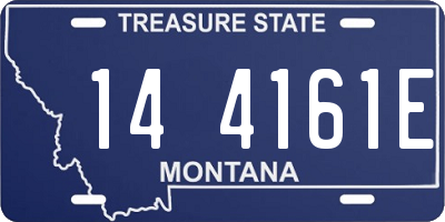 MT license plate 144161E