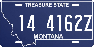 MT license plate 144162Z