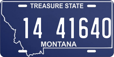 MT license plate 144164O