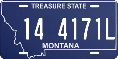 MT license plate 144171L