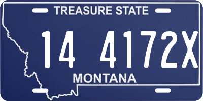 MT license plate 144172X