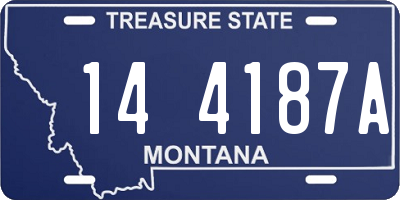 MT license plate 144187A