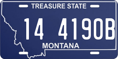 MT license plate 144190B