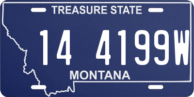 MT license plate 144199W
