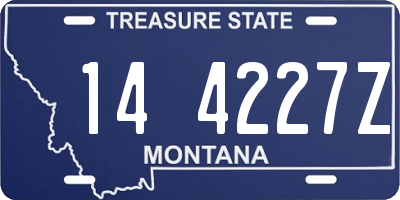 MT license plate 144227Z