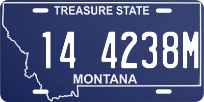 MT license plate 144238M