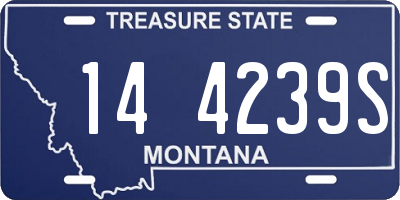 MT license plate 144239S