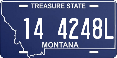MT license plate 144248L