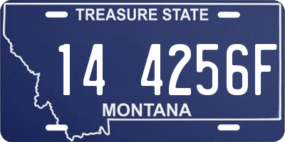 MT license plate 144256F