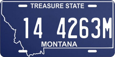 MT license plate 144263M