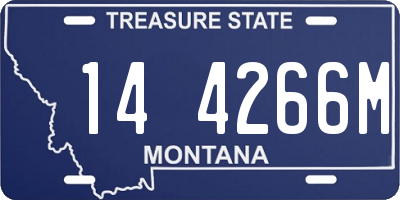 MT license plate 144266M