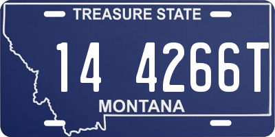 MT license plate 144266T