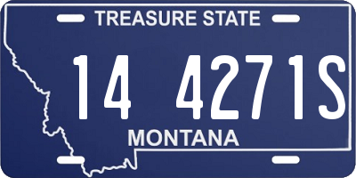 MT license plate 144271S