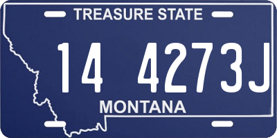 MT license plate 144273J