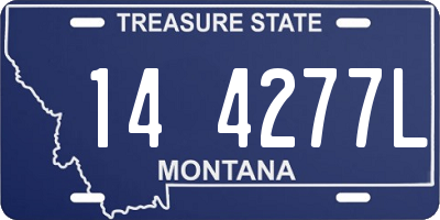 MT license plate 144277L