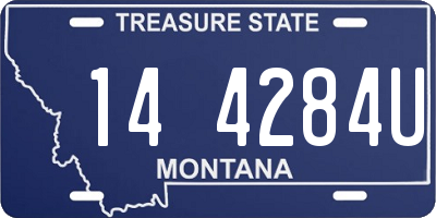 MT license plate 144284U
