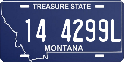 MT license plate 144299L