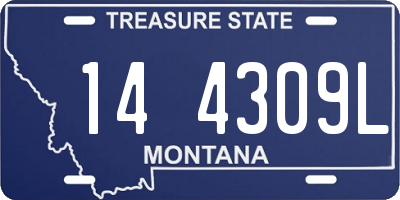 MT license plate 144309L