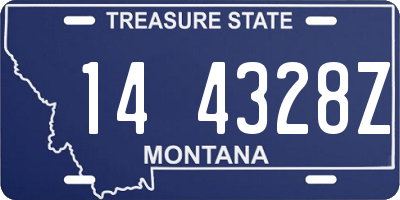 MT license plate 144328Z