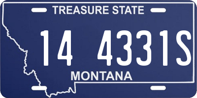 MT license plate 144331S