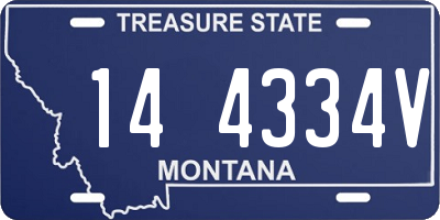 MT license plate 144334V