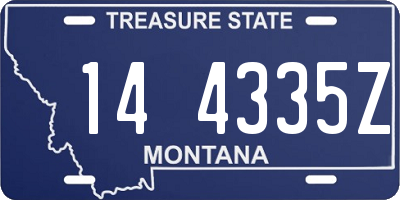 MT license plate 144335Z