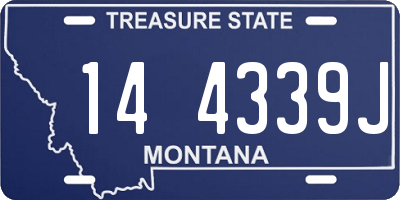 MT license plate 144339J