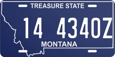 MT license plate 144340Z