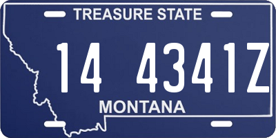 MT license plate 144341Z