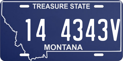 MT license plate 144343V