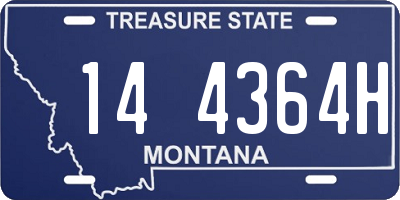 MT license plate 144364H